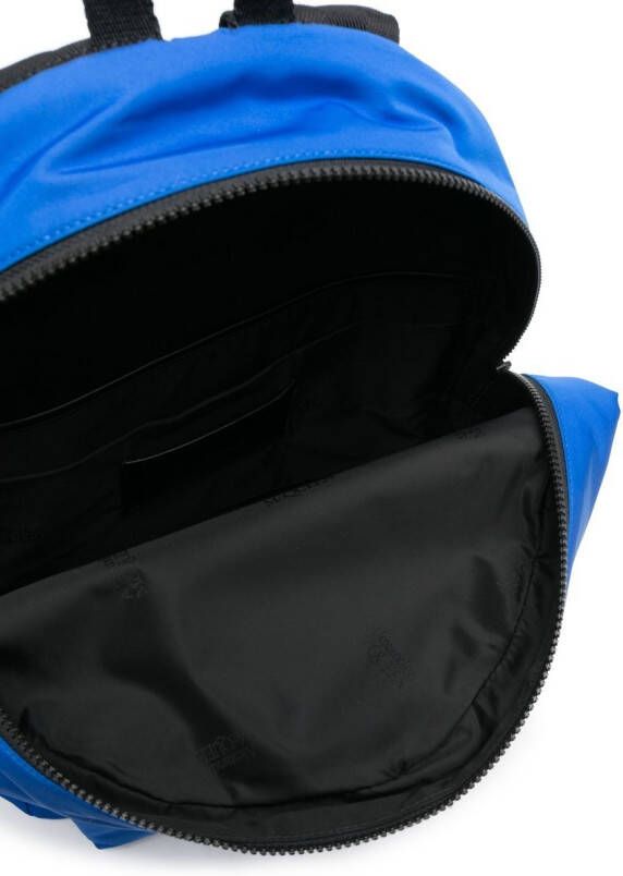 Alexander McQueen Rugzak met logoprint Blauw