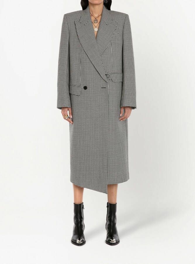 Alexander McQueen Sailorjas met pied-de-poule print Zwart