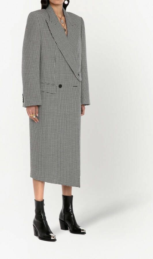 Alexander McQueen Sailorjas met pied-de-poule print Zwart