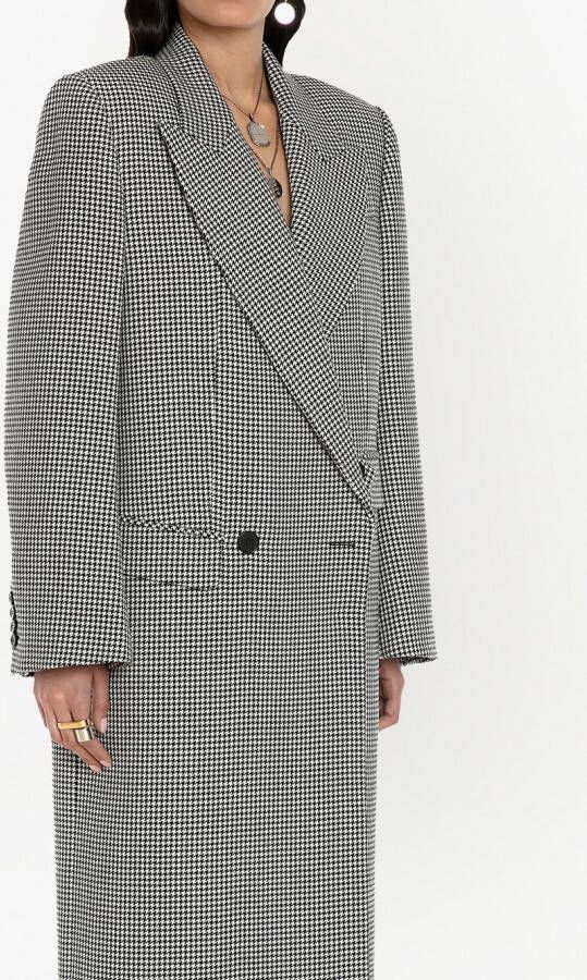 Alexander McQueen Sailorjas met pied-de-poule print Zwart