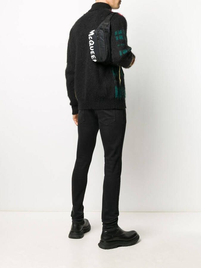 Alexander McQueen Heuptas met logo Zwart