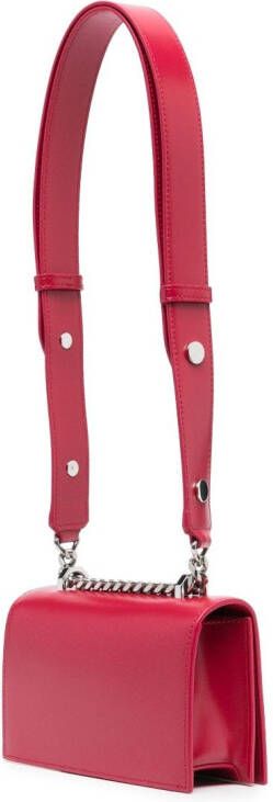 Alexander McQueen Schoudertas met sieraden Rood