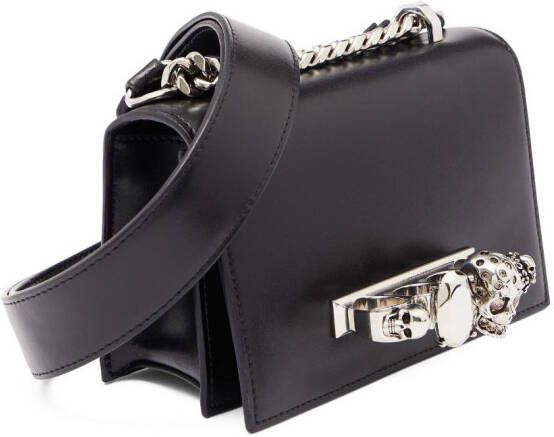 Alexander McQueen Schoudertas met sieraden Zwart