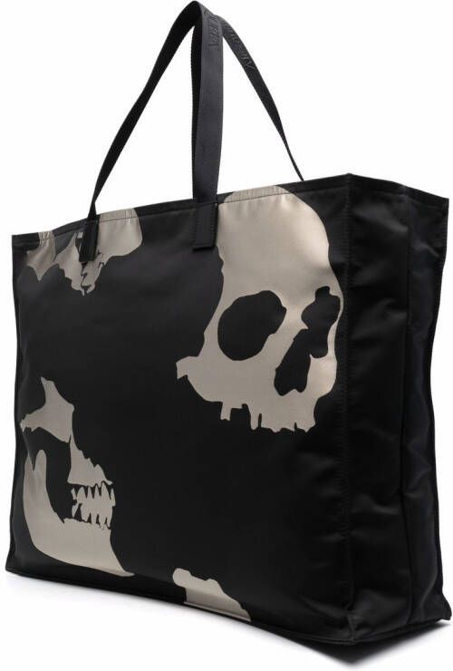 Alexander McQueen Shopper met doodskopprint Zwart