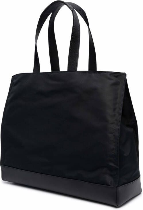 Alexander McQueen Shopper met geborduurd logo Zwart