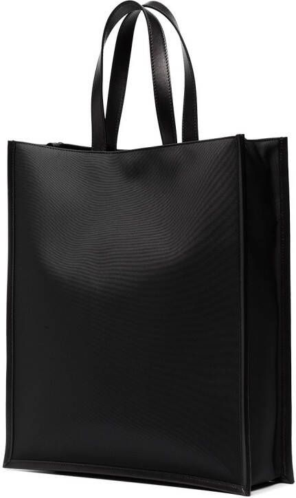 Alexander McQueen Shopper met geborsteld logo Zwart