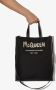 Alexander McQueen Shopper met geborsteld logo Zwart - Thumbnail 4