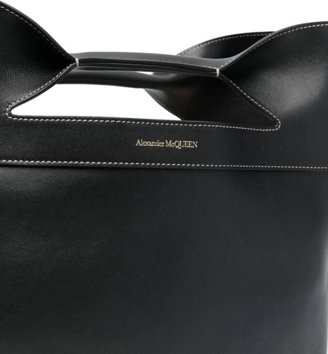 Alexander McQueen Shopper met logoprint Zwart