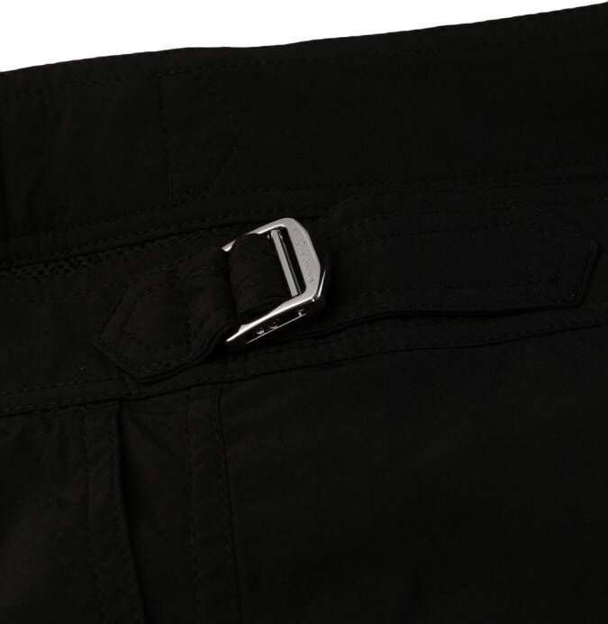 Alexander McQueen Zwembroek met gespdetail Zwart