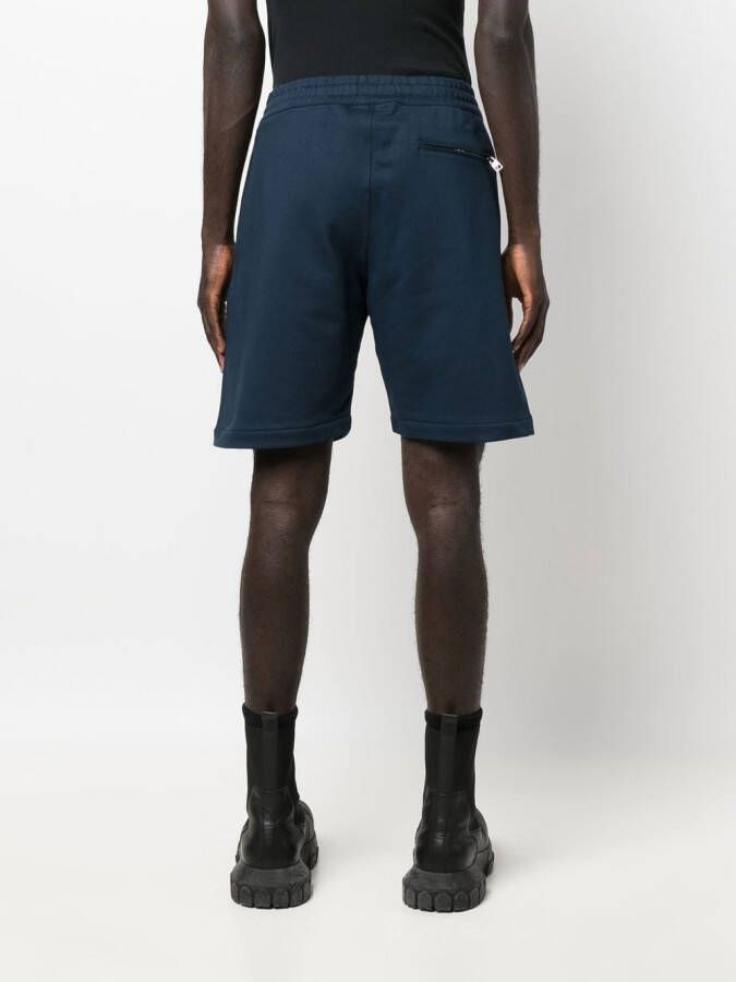 Alexander McQueen Shorts met logoprint Blauw