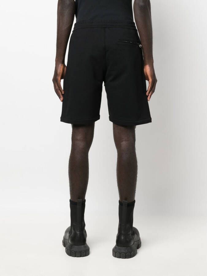 Alexander McQueen Shorts met logoprint Zwart