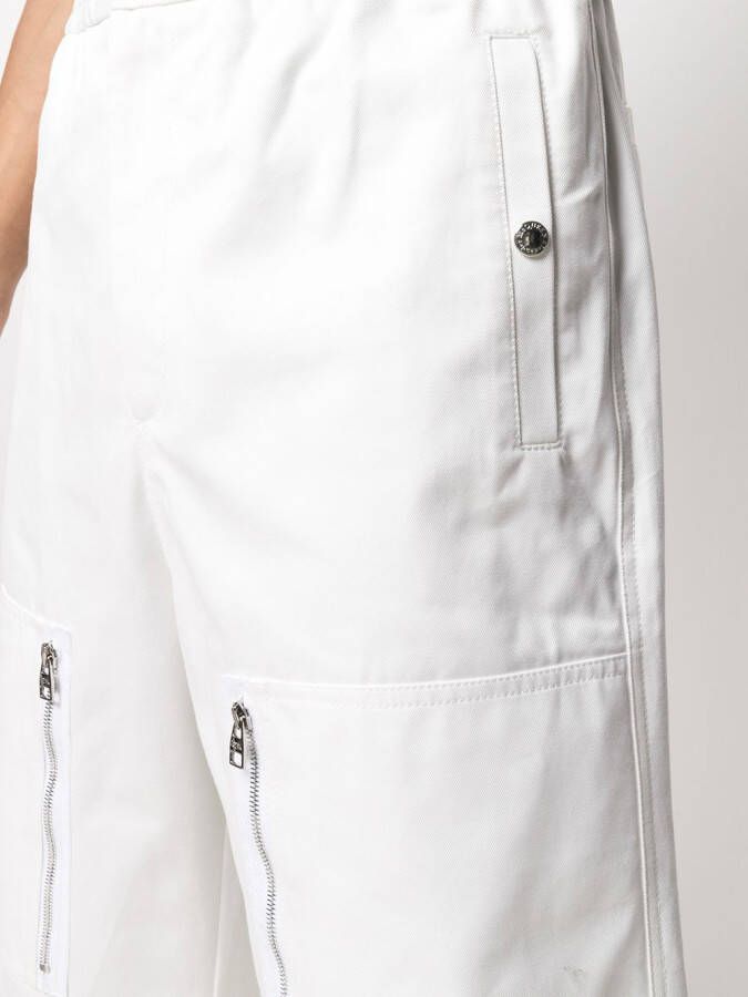 Alexander McQueen Shorts met meerdere zakken Wit