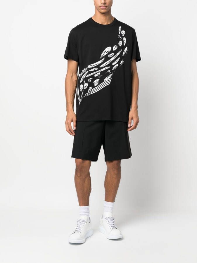Alexander McQueen T-shirt met print Zwart
