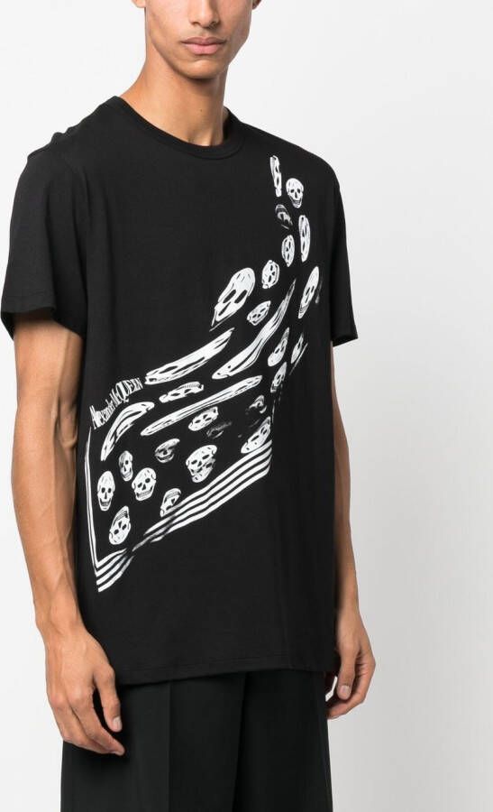 Alexander McQueen T-shirt met print Zwart