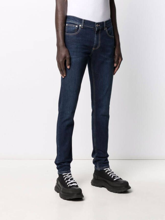 Alexander McQueen Skinny jeans Blauw
