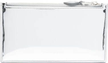 Alexander McQueen Metallic pasjeshouder Zilver