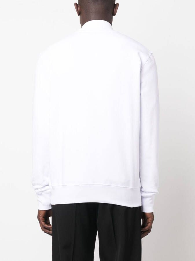 Alexander McQueen Sweater met doodskopprint Wit