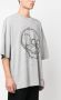 Alexander McQueen T-shirt met doodskopprint Grijs - Thumbnail 3