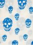 Alexander McQueen Sjaal met doodskopprint Beige - Thumbnail 3