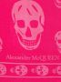 Alexander McQueen Sjaal met doodskopprint Roze - Thumbnail 3