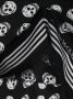 Alexander McQueen Sjaal met doodskopprint Zwart - Thumbnail 3