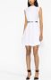 Alexander McQueen Mouwloze mini-jurk Wit - Thumbnail 2