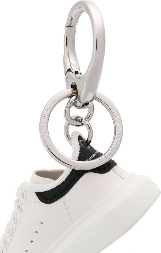 Alexander McQueen Sleutelhanger met chunky zool Wit