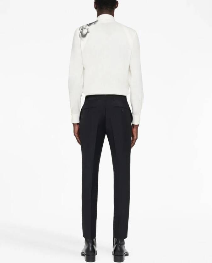 Alexander McQueen Slim-fit broek Zwart