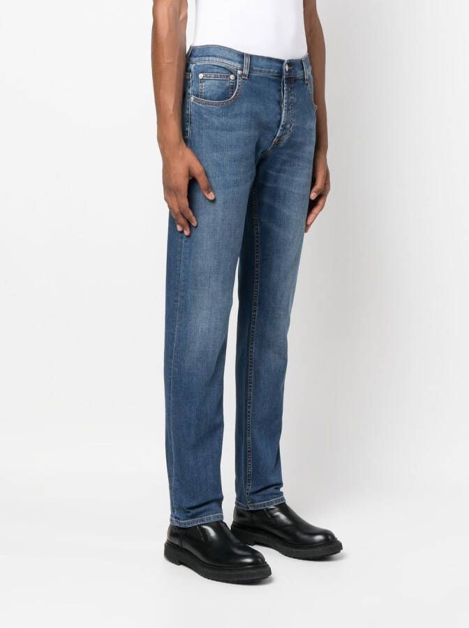 Alexander McQueen Slim-fit jeans Blauw