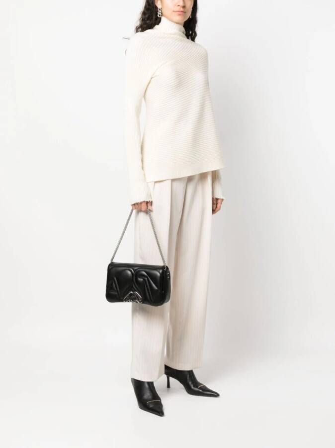 Alexander McQueen The Seal kleine schoudertas Zwart