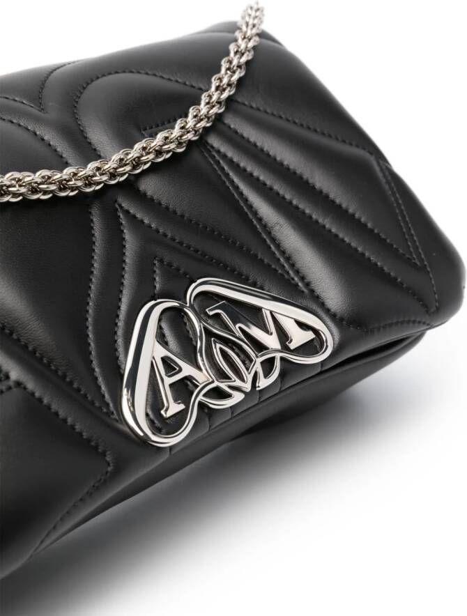 Alexander McQueen The Seal kleine schoudertas Zwart