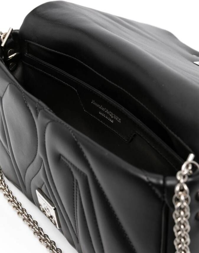 Alexander McQueen The Seal kleine schoudertas Zwart