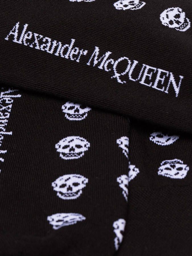 Alexander McQueen Sokken met doodskop Zwart