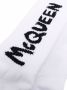 Alexander McQueen Sokken met geborduurd logo heren Spandex Elastane katoen polyamide L Wit - Thumbnail 2