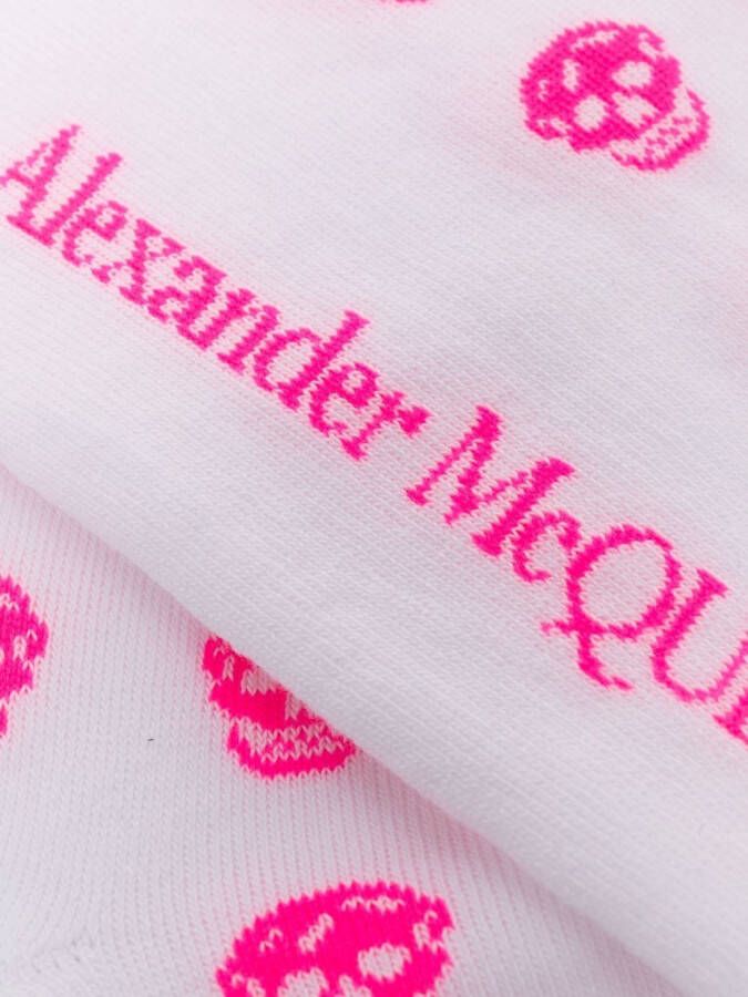 Alexander McQueen Sokken met logo Wit
