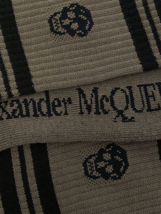 Alexander McQueen Sokken met patroon Groen