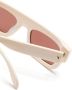 Alexander McQueen Eyewear Zonnebril met vierkant montuur Beige - Thumbnail 3