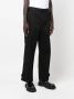 Alexander McQueen Straight broek met gesp en vier zakken Zwart - Thumbnail 3