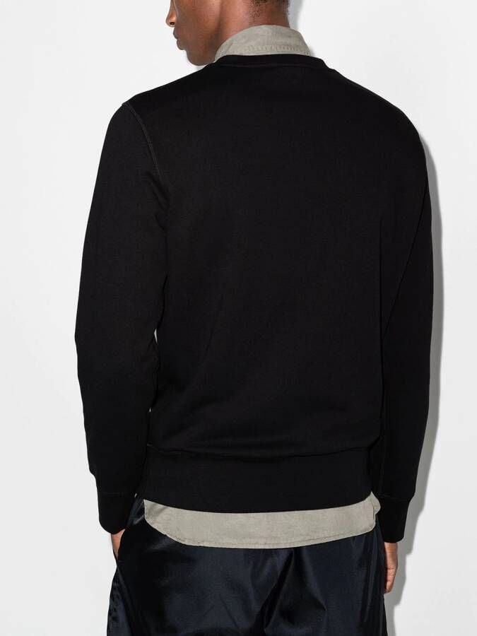Alexander McQueen Sweater met graffiti-print Zwart