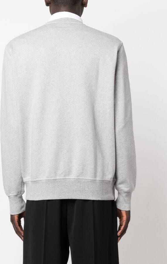 Alexander McQueen Sweater met logoprint Grijs