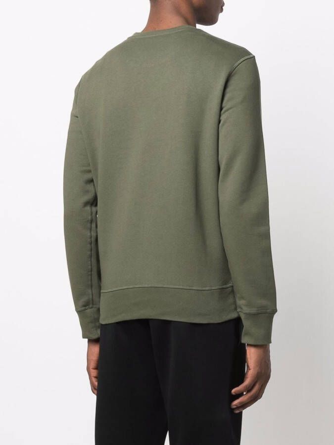 Alexander McQueen Sweater met logoprint Groen