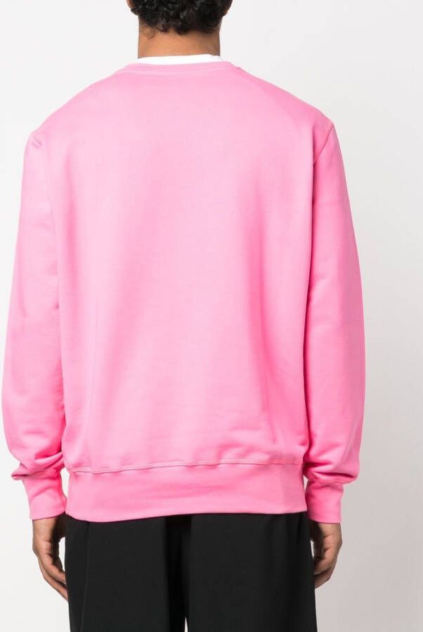 Alexander McQueen Sweater met logoprint Roze