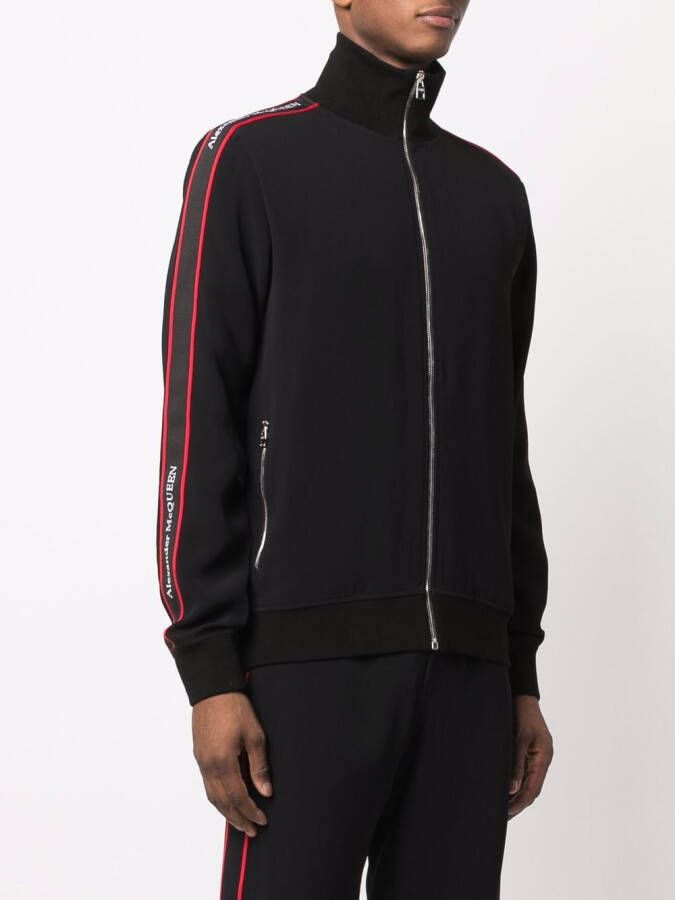 Alexander McQueen Trainingsjack met logoprint Zwart