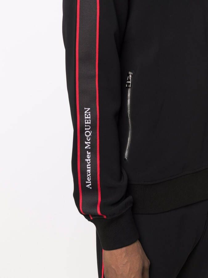 Alexander McQueen Trainingsjack met logoprint Zwart