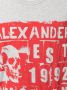 Alexander McQueen T-shirt met doodskopprint Grijs - Thumbnail 5