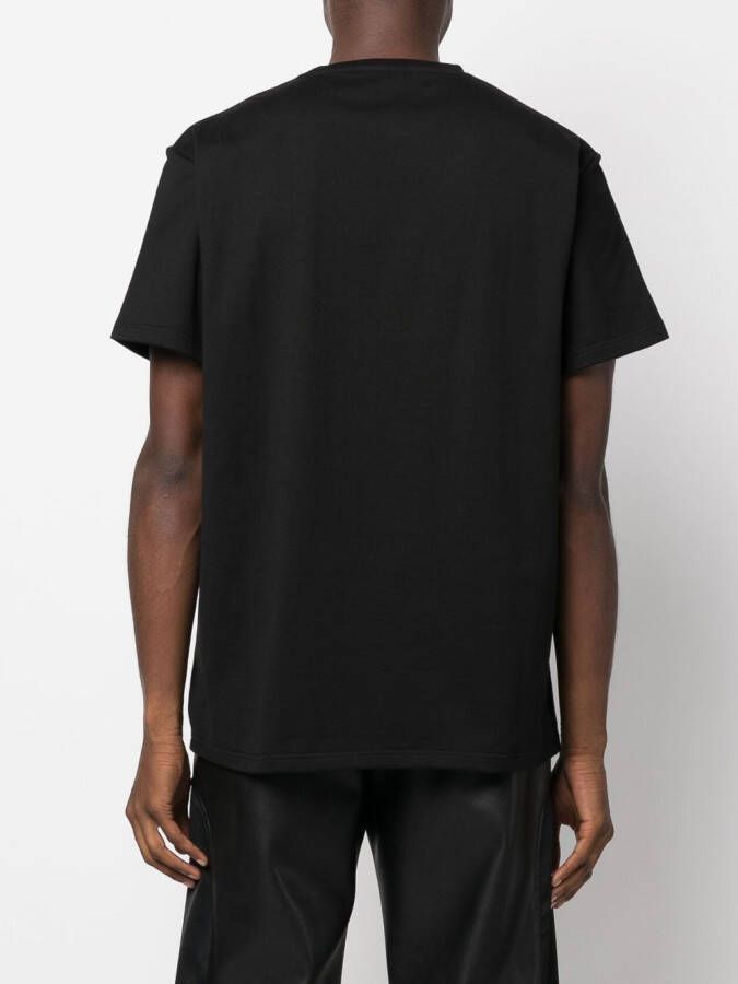 Alexander McQueen T-shirt met geborduurde doodskop Zwart