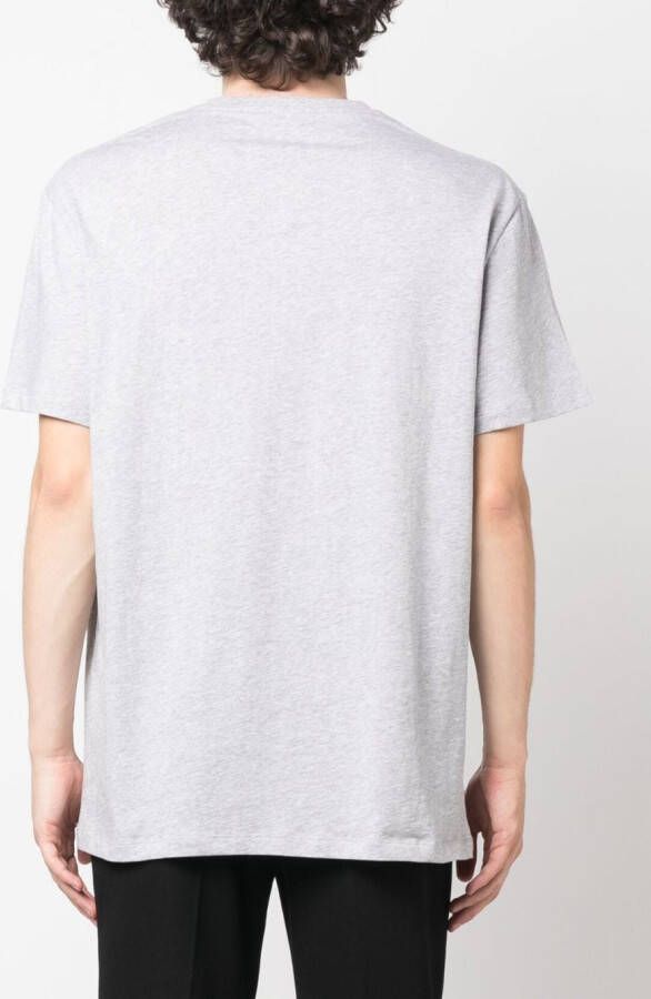 Alexander McQueen T-shirt met logoband Grijs
