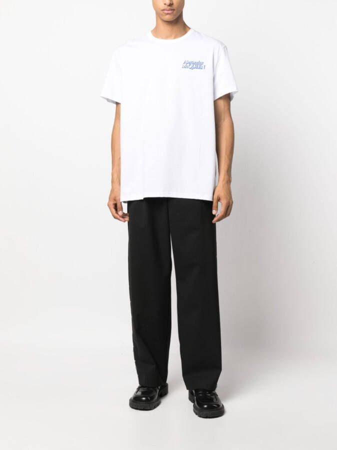 Alexander McQueen T-shirt met logoprint Wit
