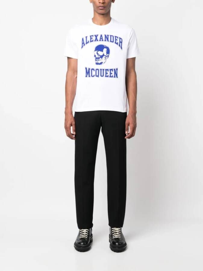 Alexander McQueen T-shirt met logoprint Wit