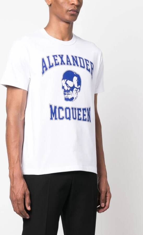 Alexander McQueen T-shirt met logoprint Wit